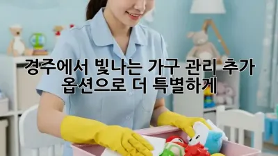 ✨ 경주에서 빛나는 가구 관리, 추가 옵션으로 더 특별하게! 🏡